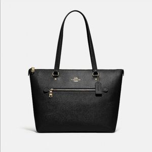 Free Shipping! Coach Gallery Tote Black Authentic!